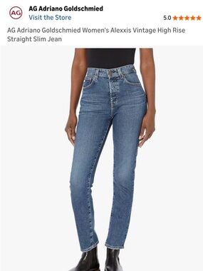 AG CONTOUR 360 Alexxis Slim High Rise Vintage Button Fly